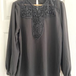 Halogen Blouse with Lace Design